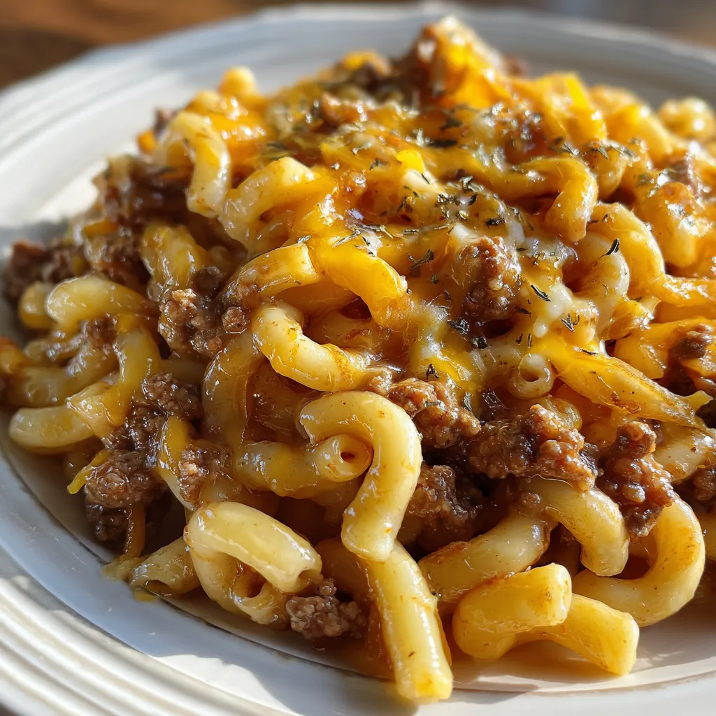 Slow Cooker Hamburger Helper