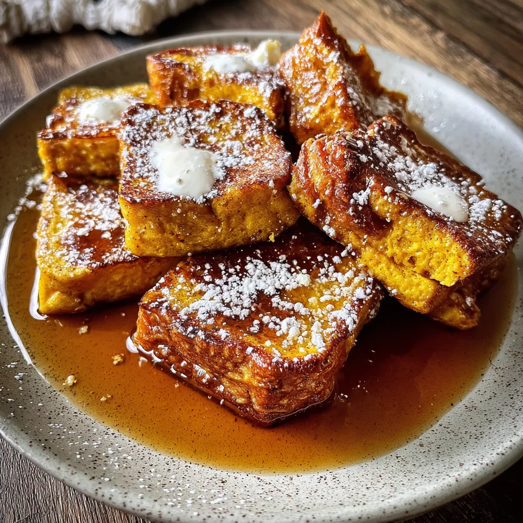 Pumpkin French Toast Bites