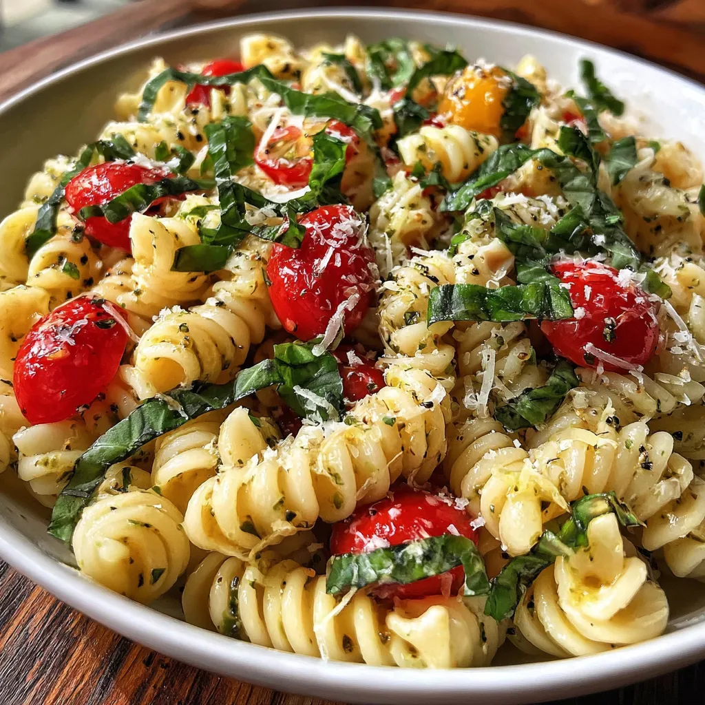 Lemon Basil Pasta Salad