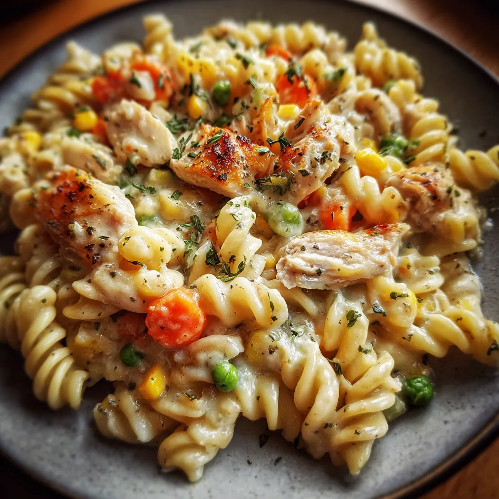 Chicken Pot Pie Pasta