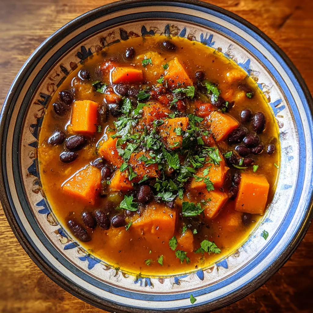 Sweet Potato and Black Bean Soup