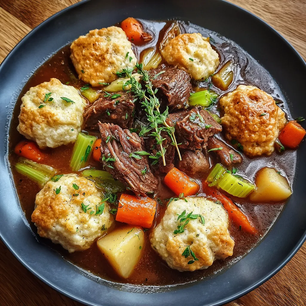 Beef Stew and Dumplings
