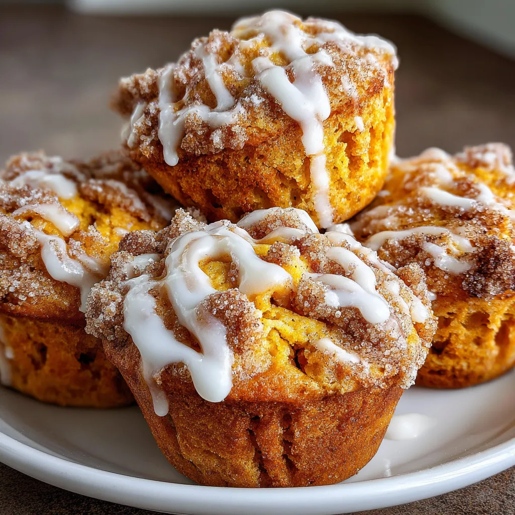 Pumpkin Cinnamon Roll Muffins