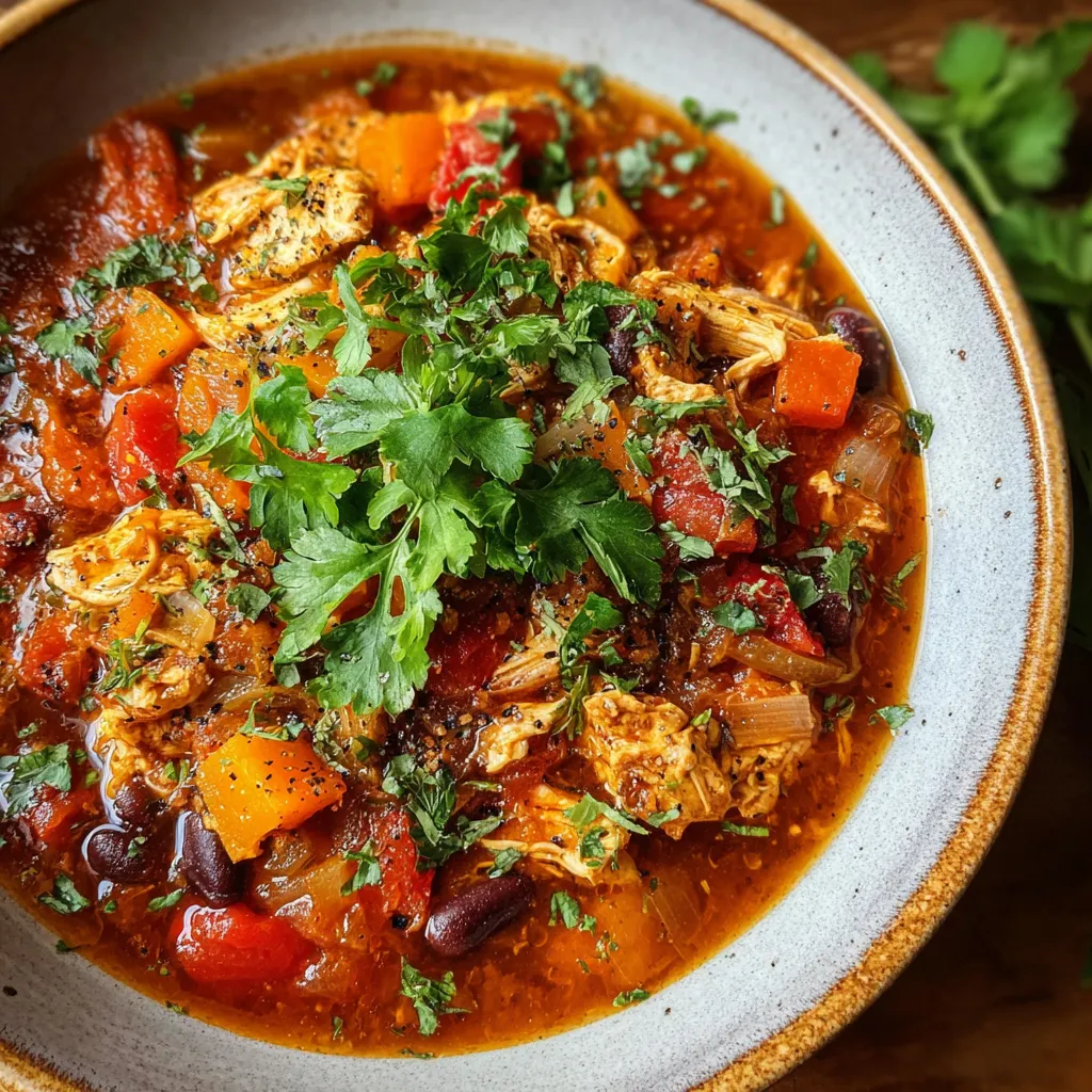 Chicken Chili with Pumpkin