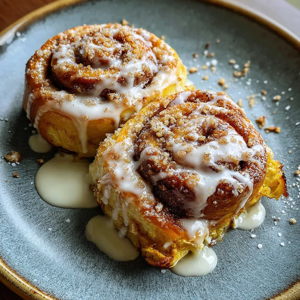 Brown Butter Pumpkin Cinnamon Rolls