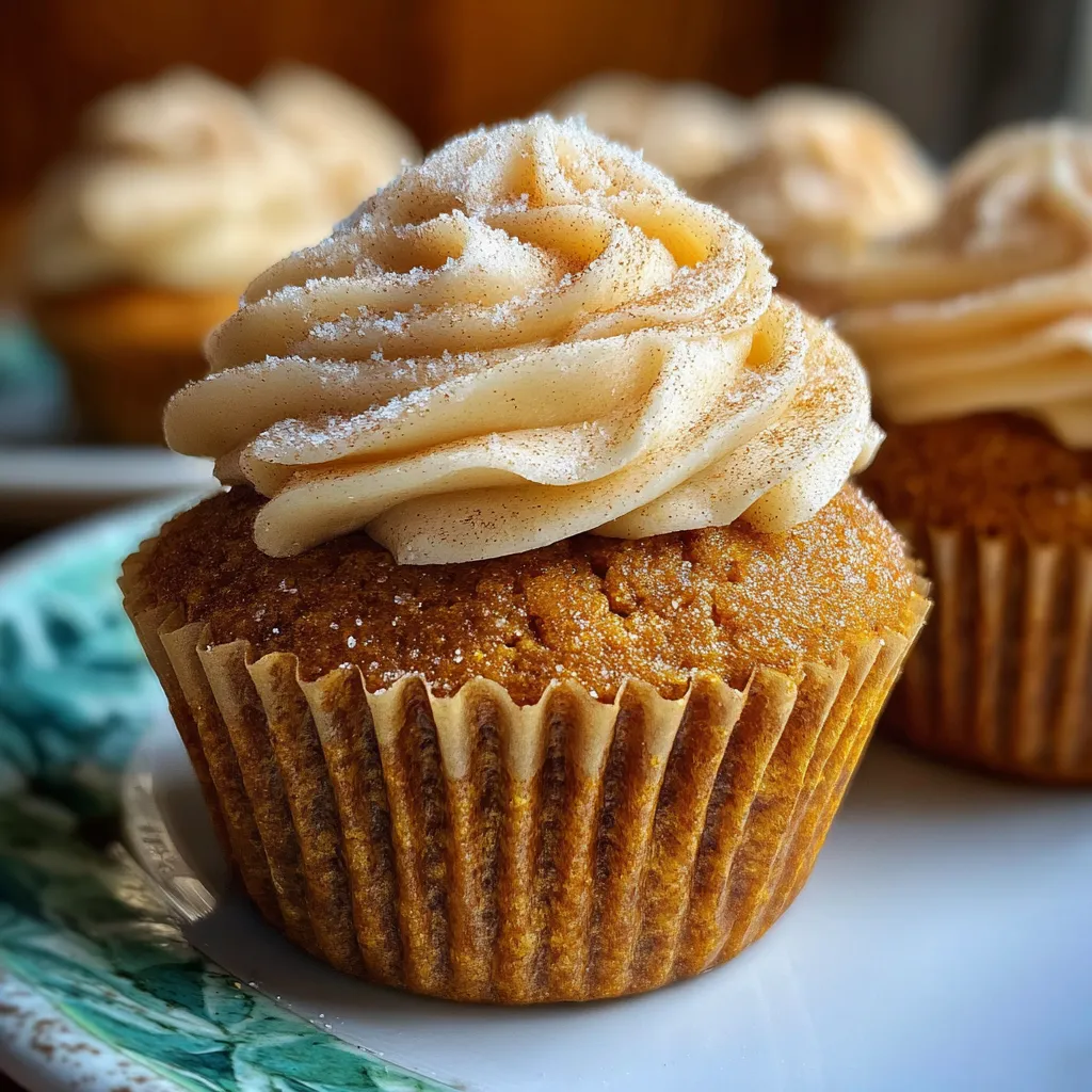 Moist Spiced Pumpkin Cupcake