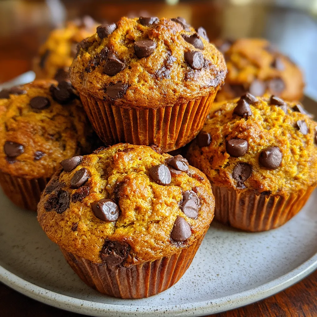 Chocolate Chip Pumpkin Muffins