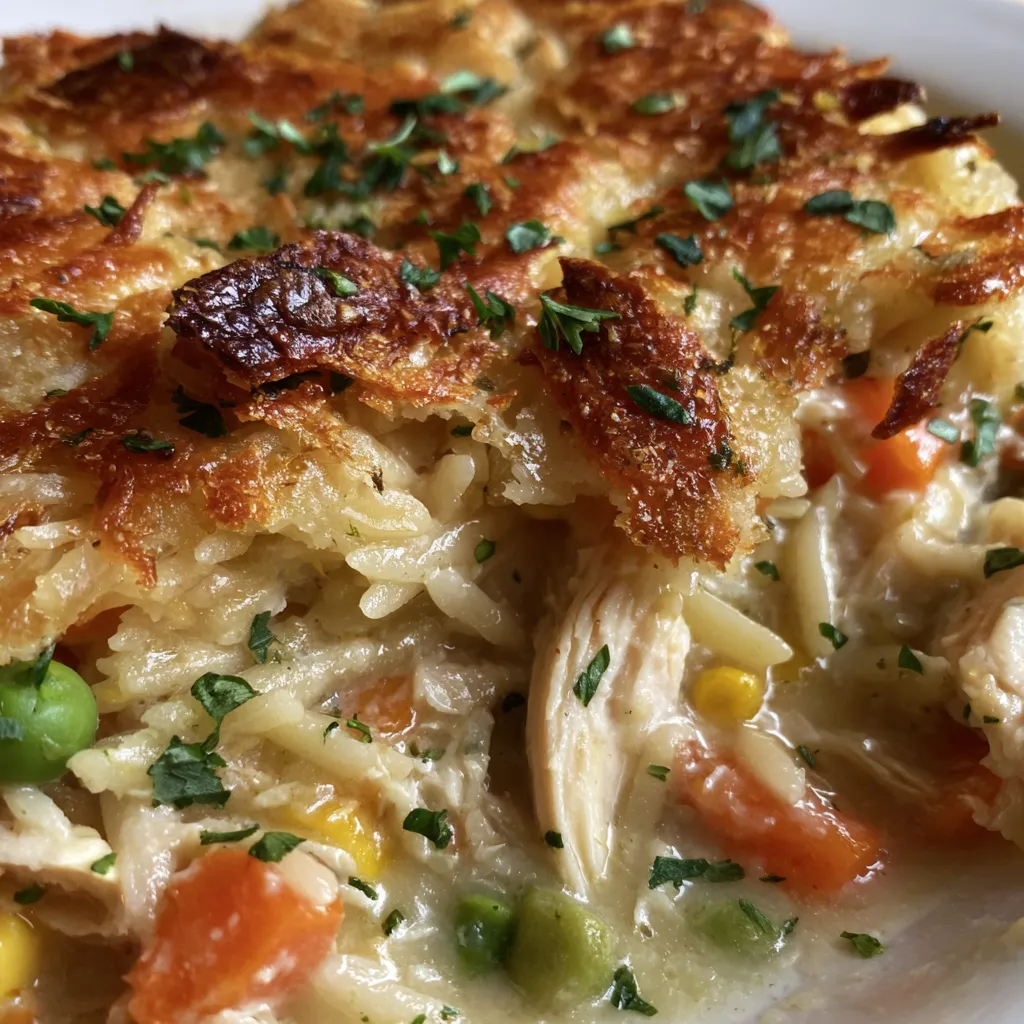 Chicken Pot Pie Orzo