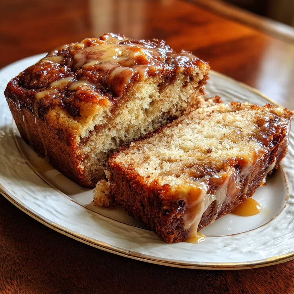 Cinnamon Roll Banana Bread