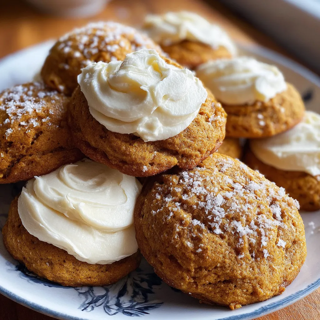 Pumpkin Spice Cookies with Cream Cheese Frosting