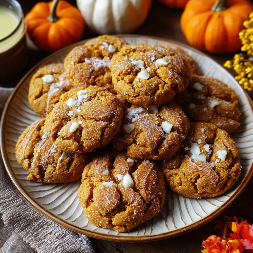 Chewy Pumpkin Cheesecake Cookies