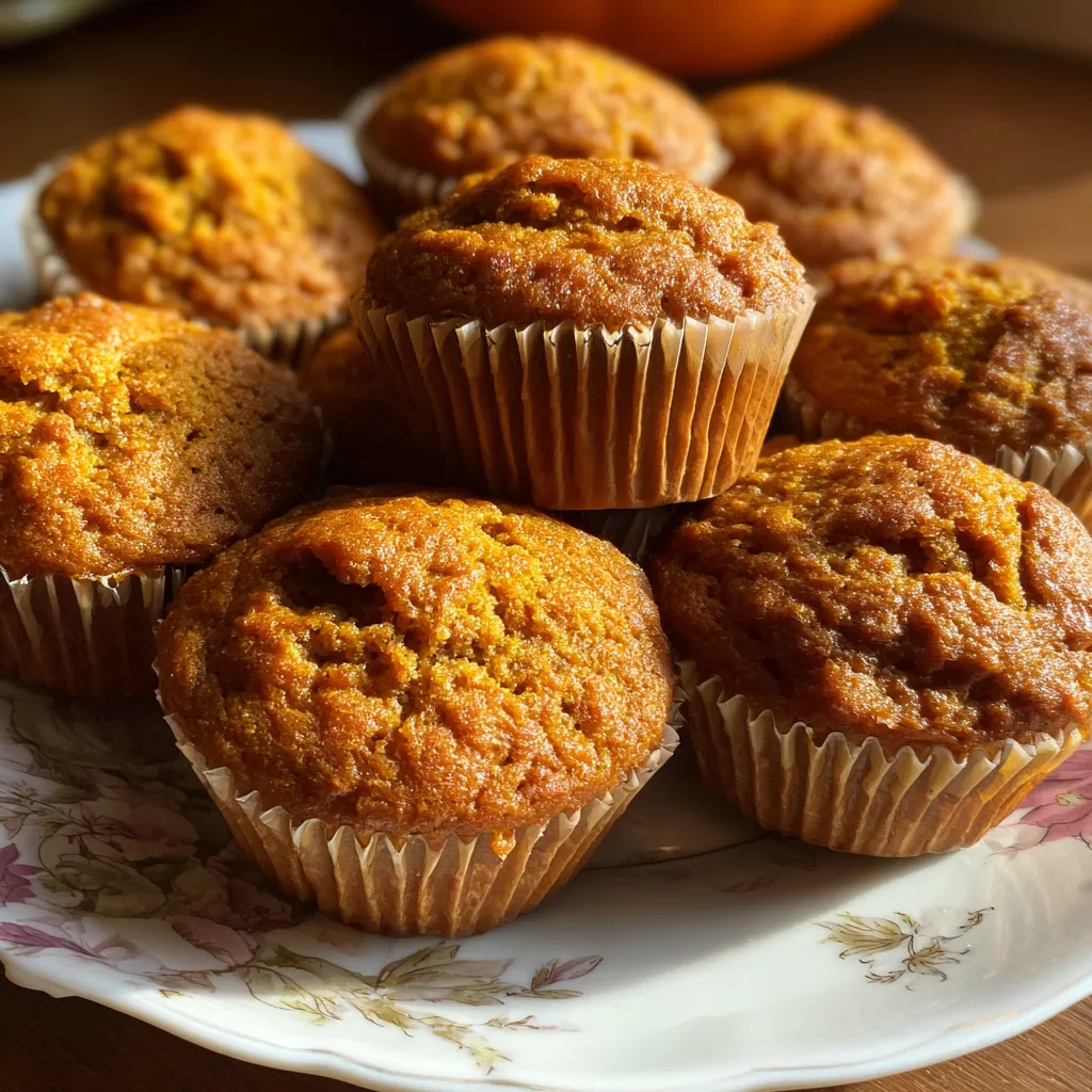 Moist Spiced Pumpkin Muffins