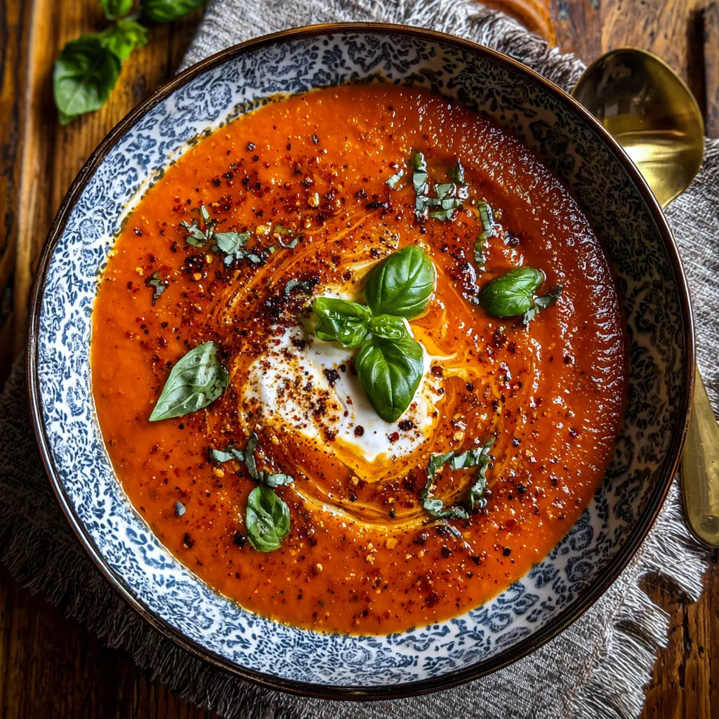 Creamy Roasted Italian Tomato Soup