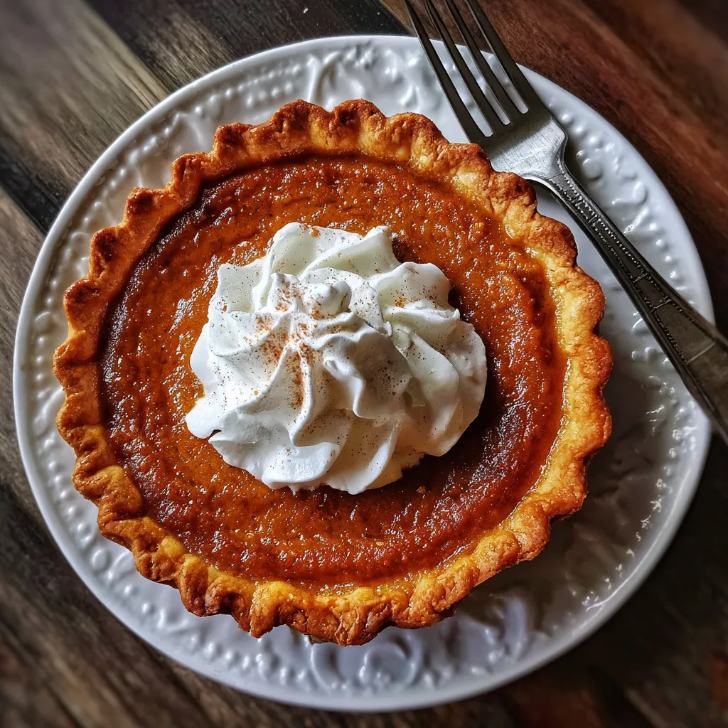 Creamy Spiced Baked Pumpkin Pie