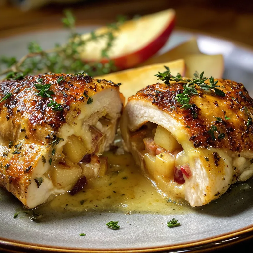 Apple &amp; Brie Stuffed Chicken