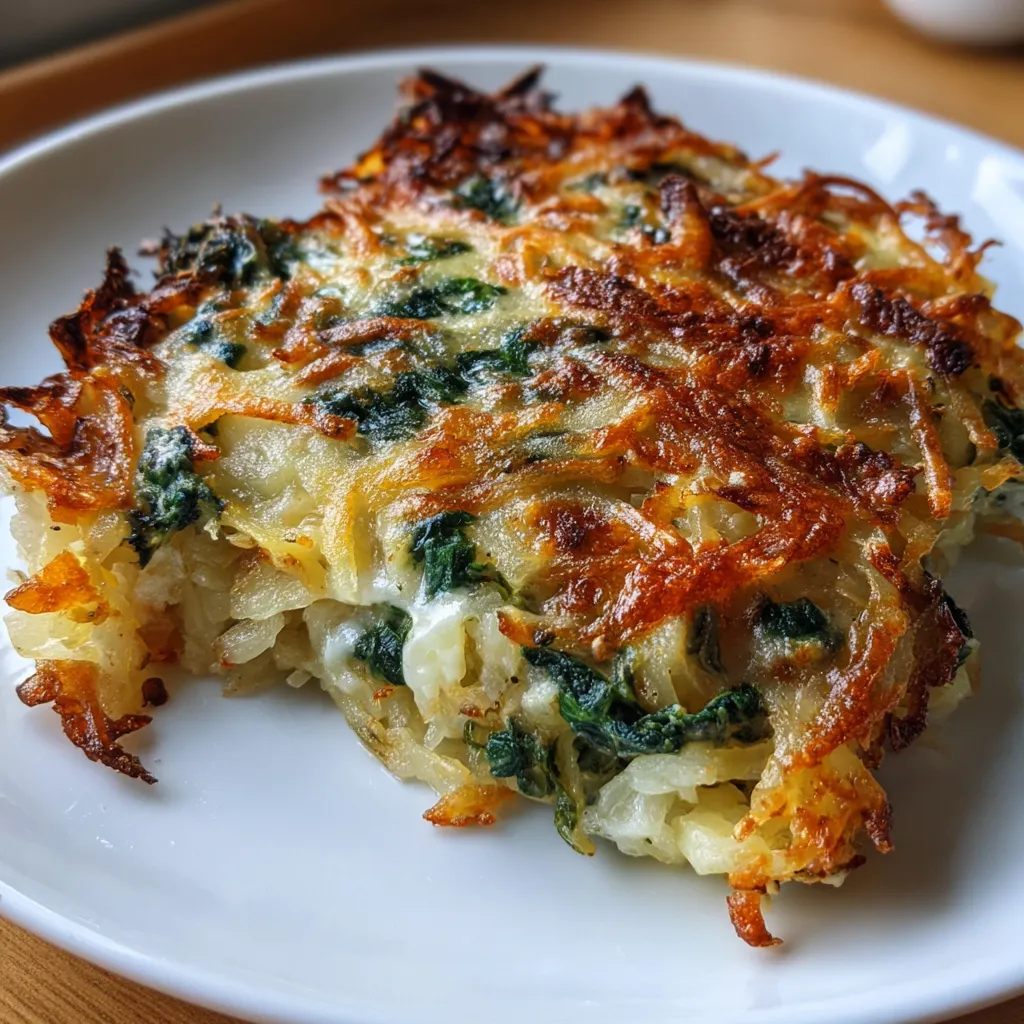 Baby Spinach &amp; Ricotta Hashbrown Casserole