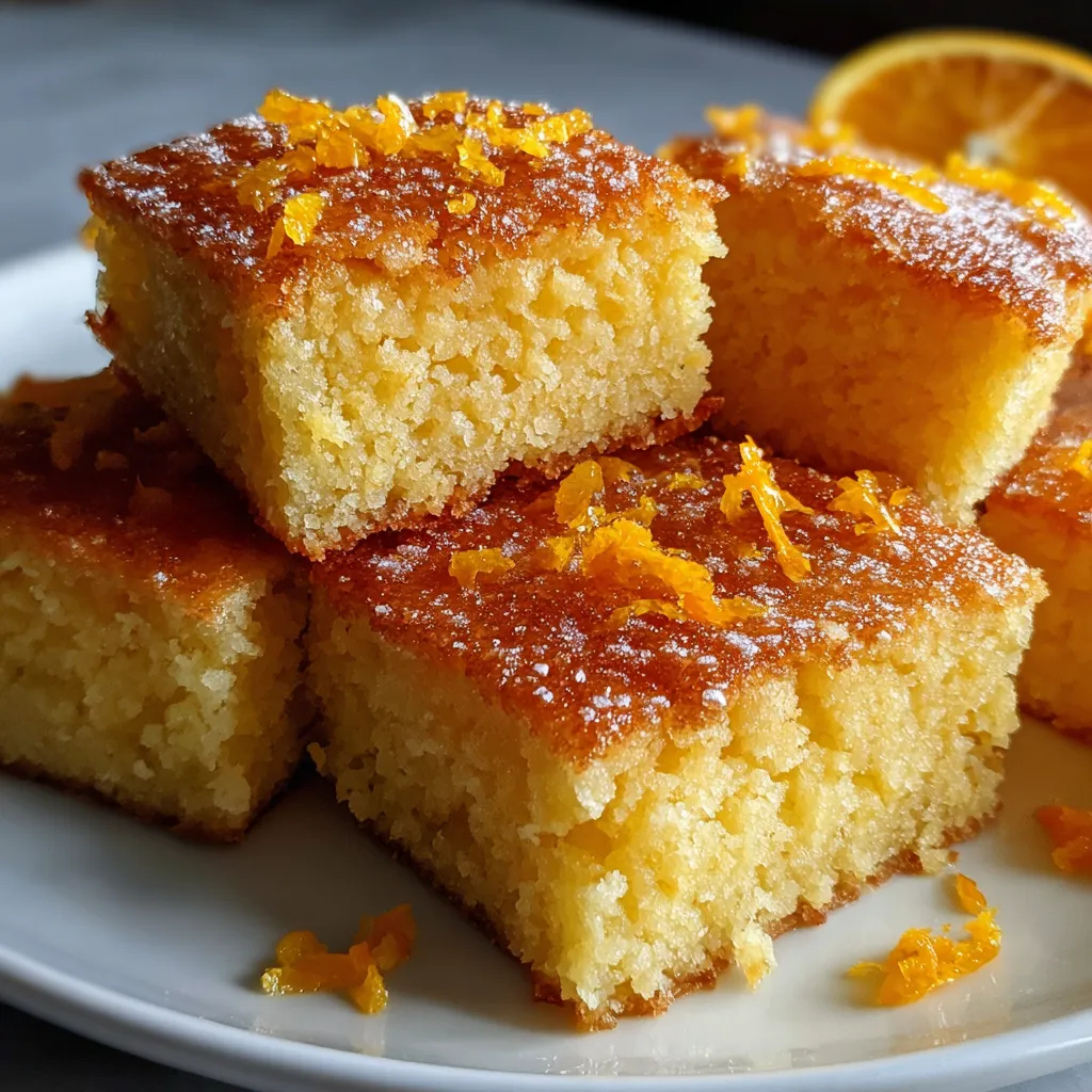 Sweet and Tangy Baked Orange Bars