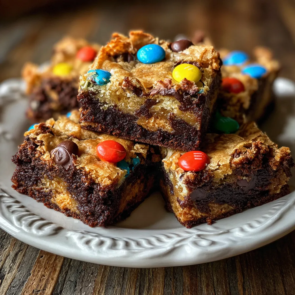 Monster Cookie Fudgy Brownies