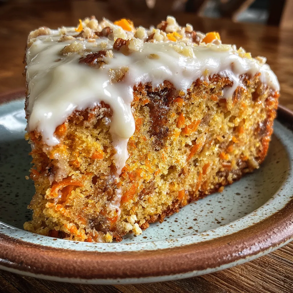 Carrot Coffee Cake with Cream Cheese Glaze