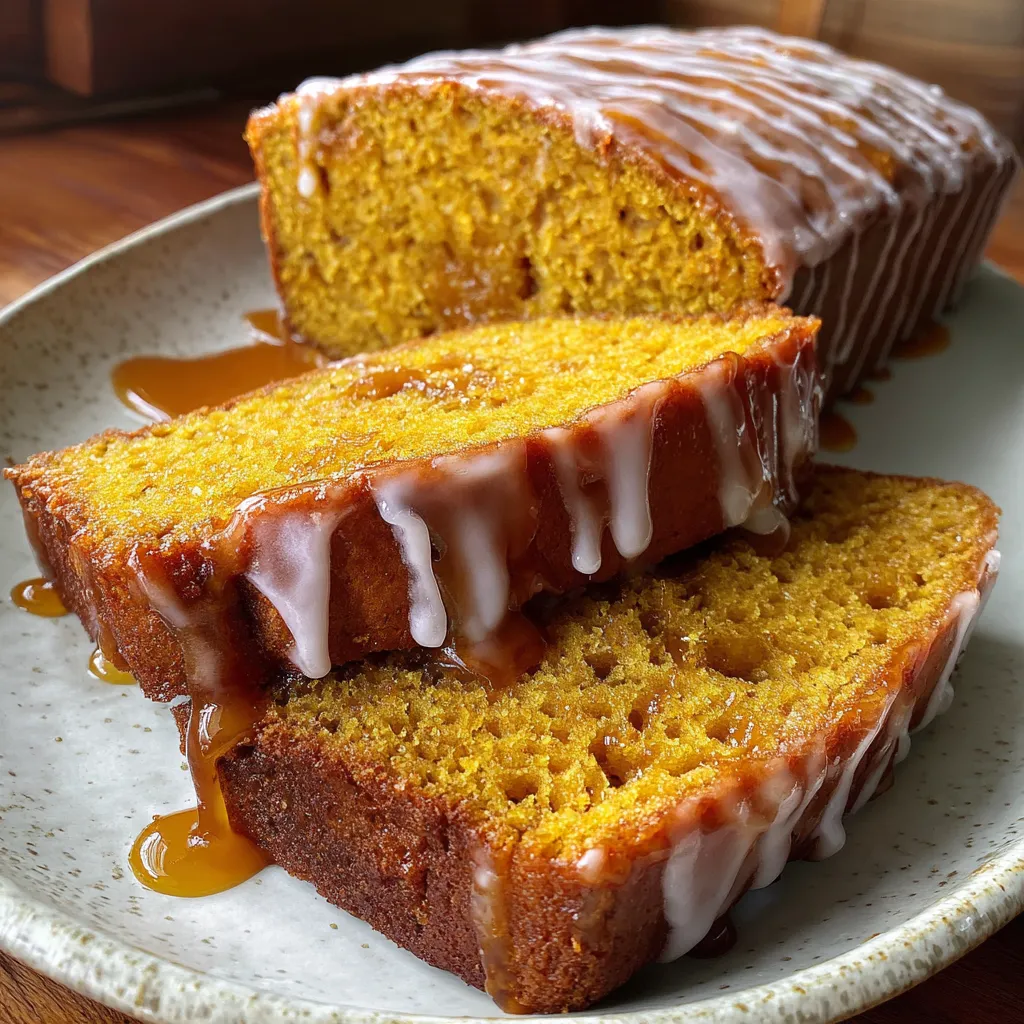Maple Glazed Pumpkin Bread
