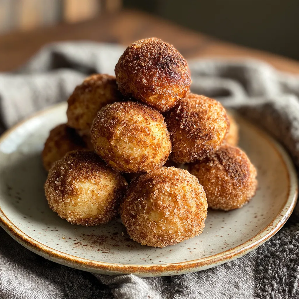 Snickerdoodle Poppers Cinnamon Sugar Dessert Bites