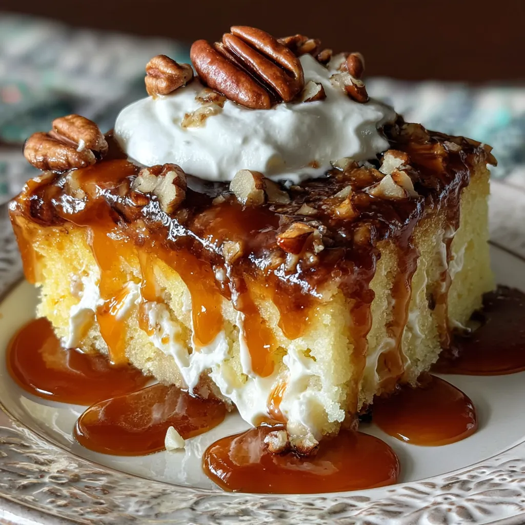 Turtle Poke Cake