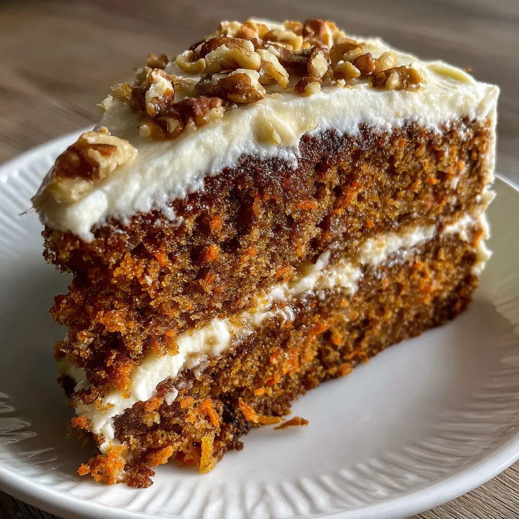 Salted Caramel Carrot Cake with Cream Cheese Frosting