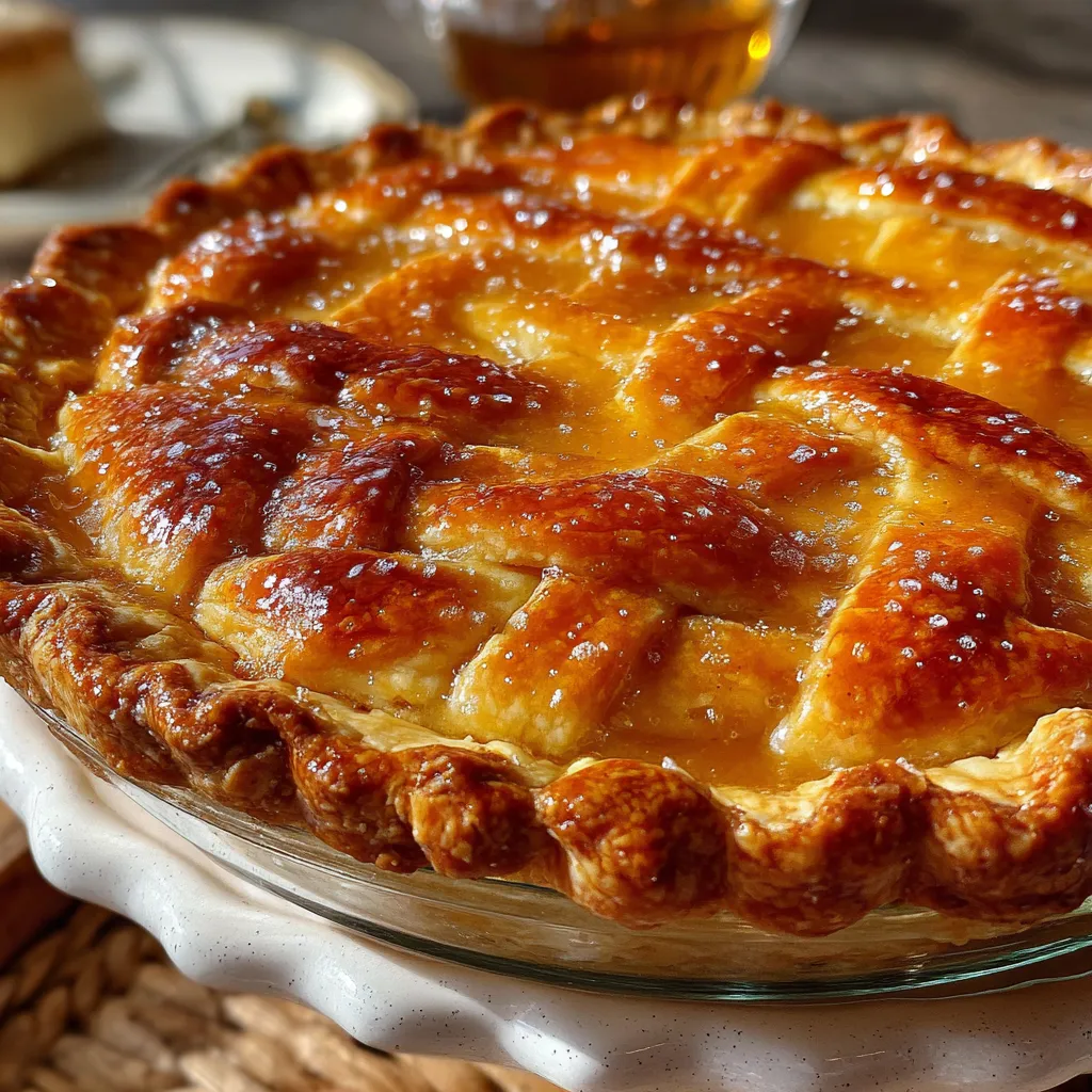 Decadent Flaky Baked Honey Pie