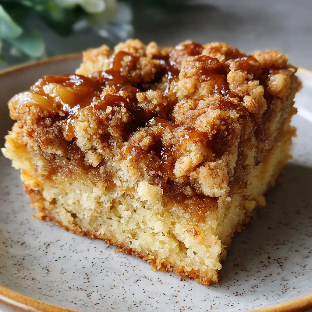 Banana Crumb Coffee Cake with Streusel Topping