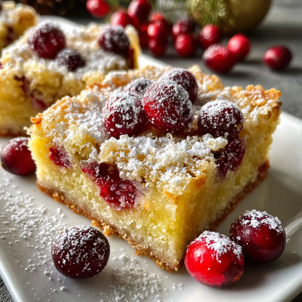 Cranberry Lemon Bars