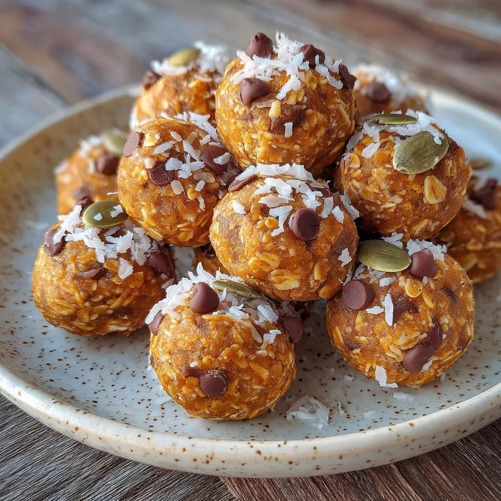 No Bake Pumpkin Balls