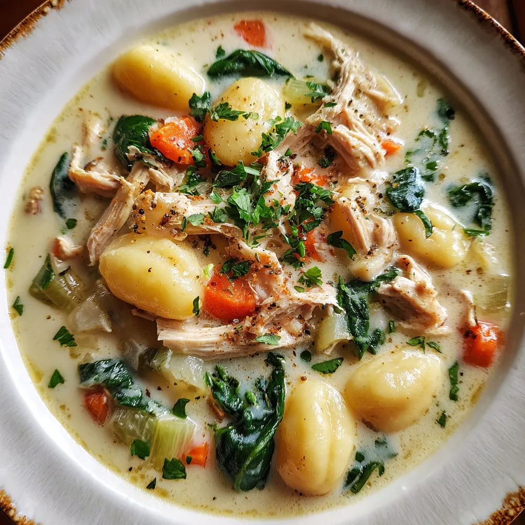 Creamy Gnocchi Chicken Soup
