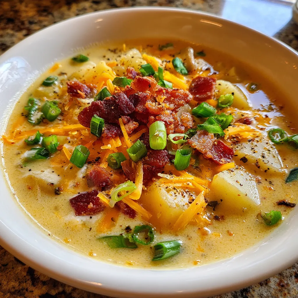 Smoky Jalapeño Cheddar Potato Soup