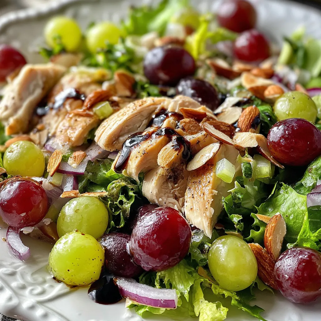 California Grape and Chicken Salad with Lemon-Balsamic Vinaigrette