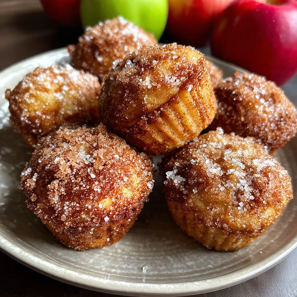 Apple Cider Donut Mini Muffins