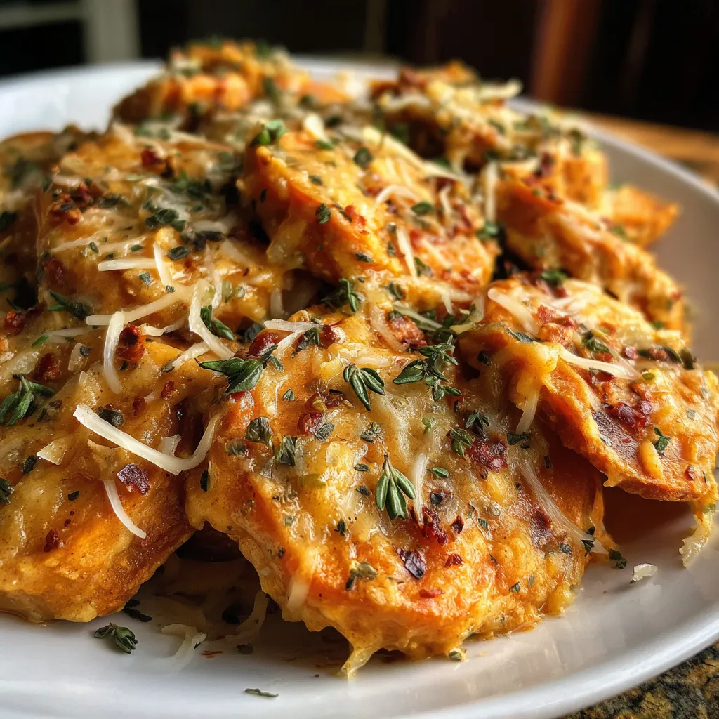 Chipotle Gouda Scalloped Sweet Potatoes