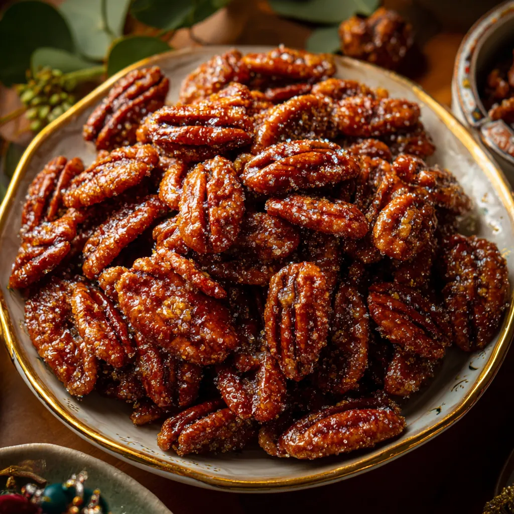 Crunchy Candied Gingersnap Pecans