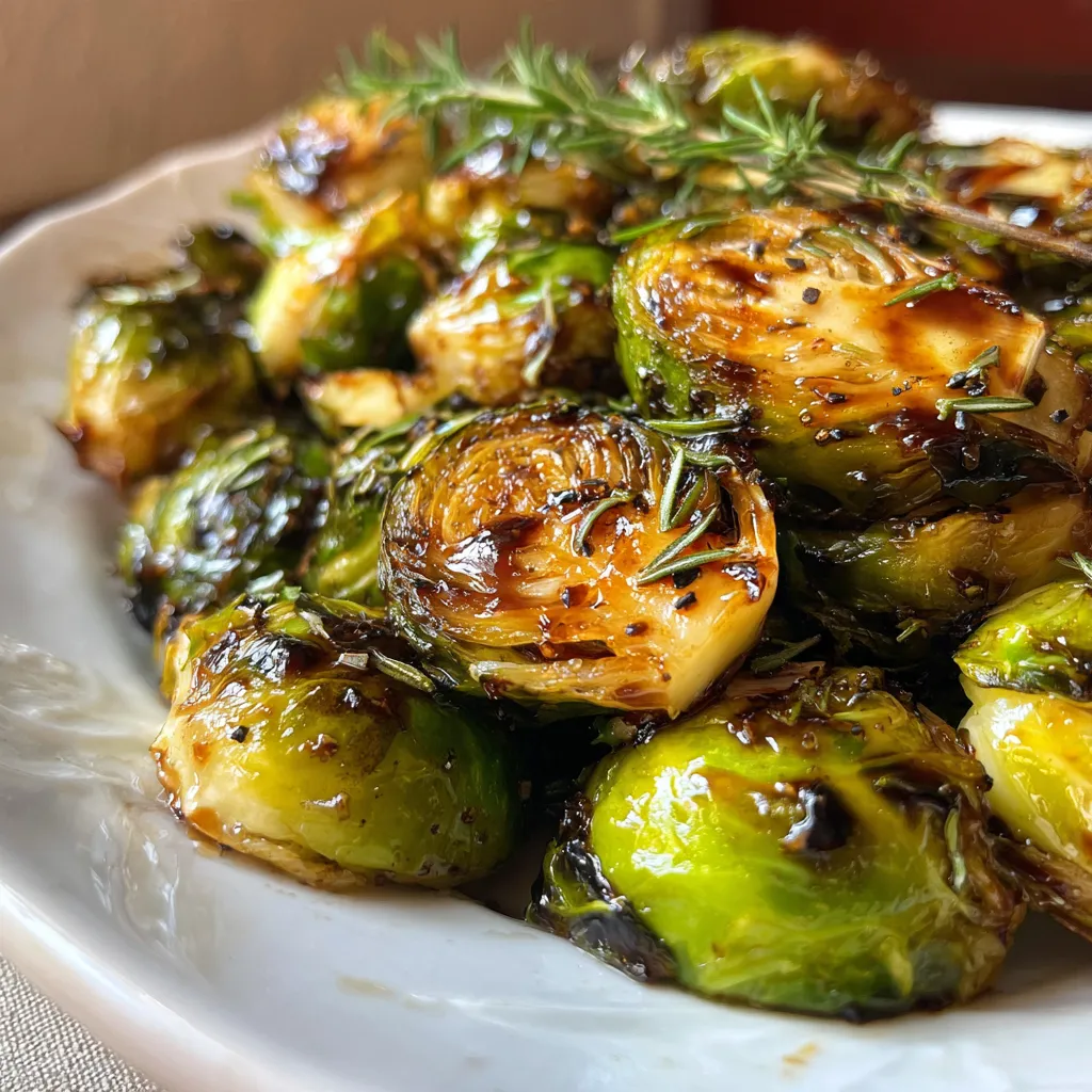Honey Balsamic Brussels Sprouts