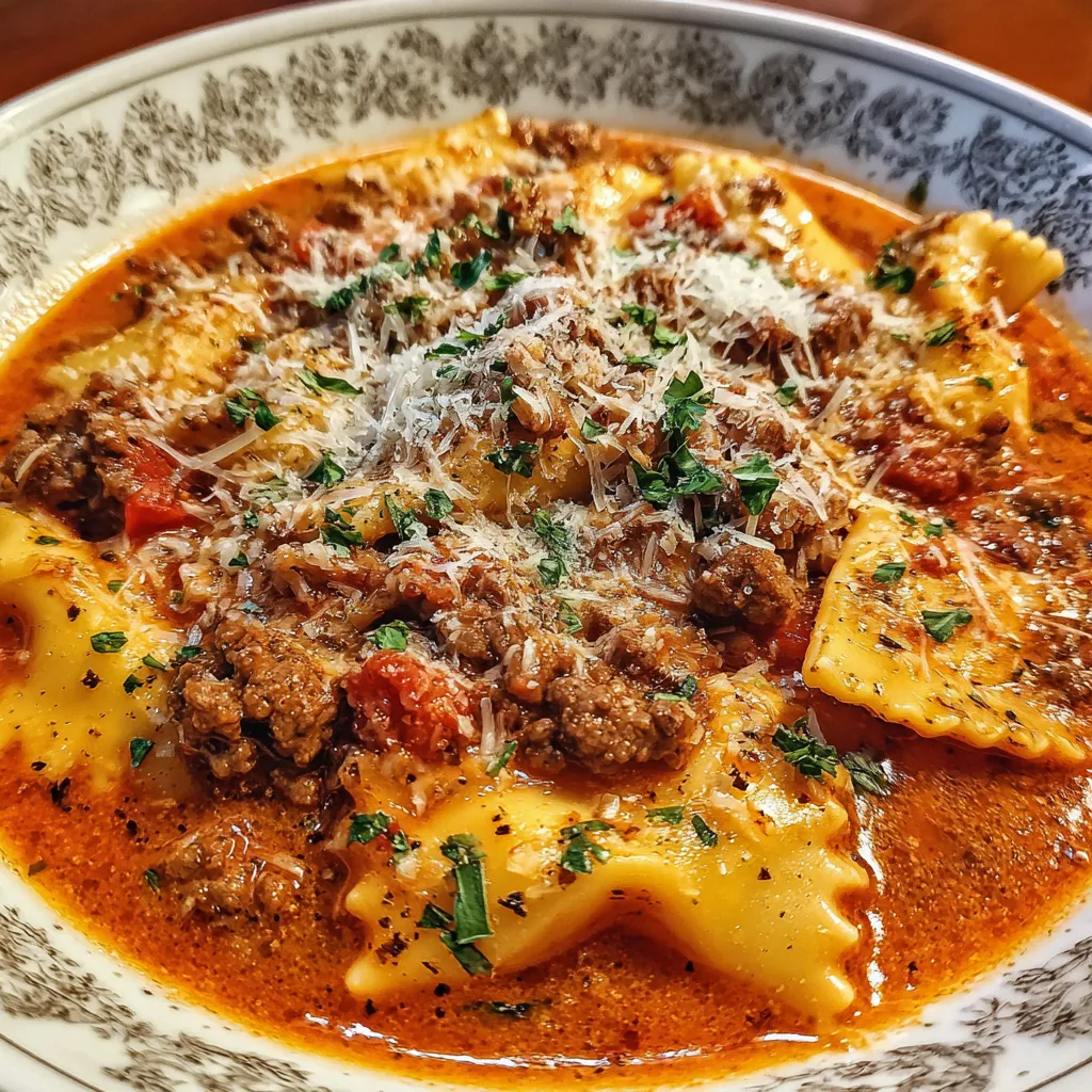Slow Cooker Lasagna Soup