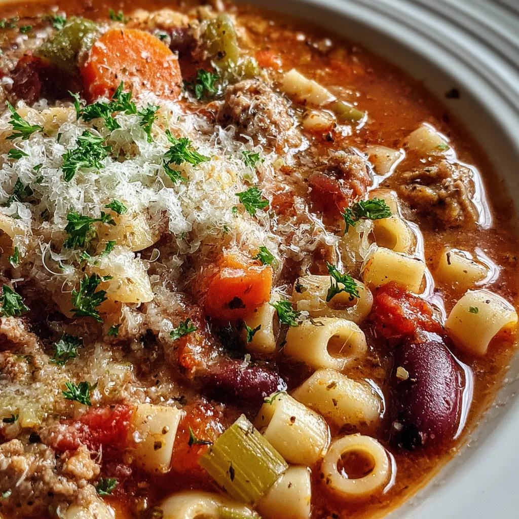 Crockpot Pasta Fagioli