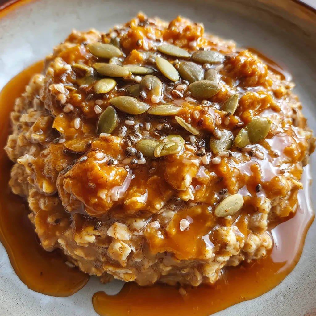 Healthy Vegan Slow Cooker Pumpkin Pie Oatmeal