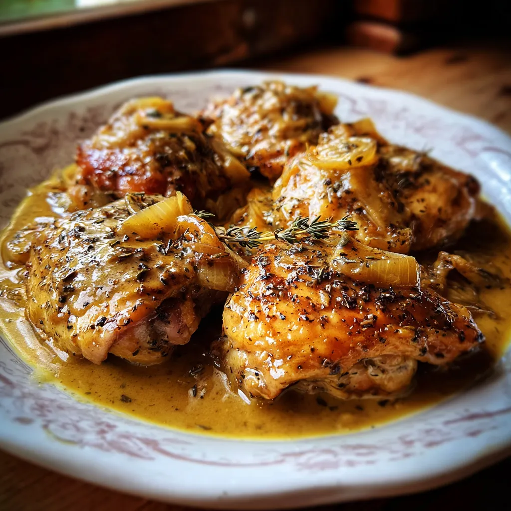 Slow-Cooker Mustard Chicken