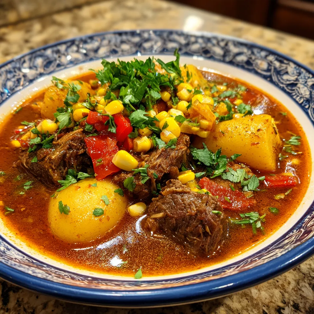 Hearty Spicy Slow-Simmered Cowboy Stew