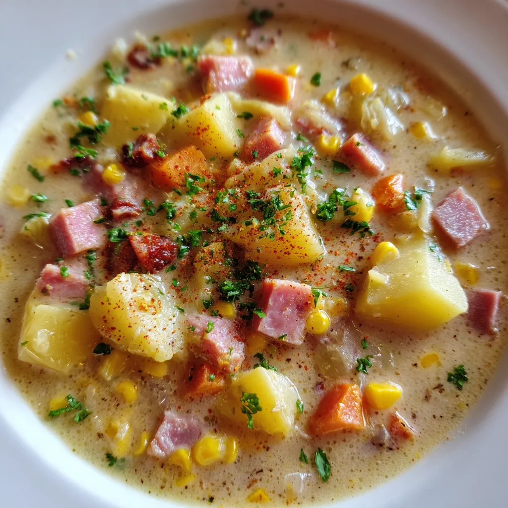 Ham and Potato Corn Chowder