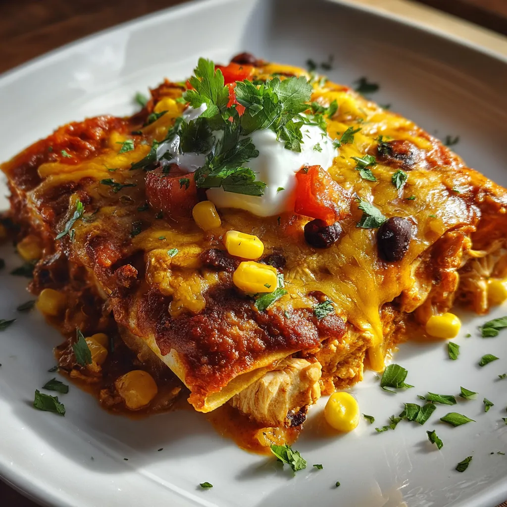 Chicken Enchiladas Casserole