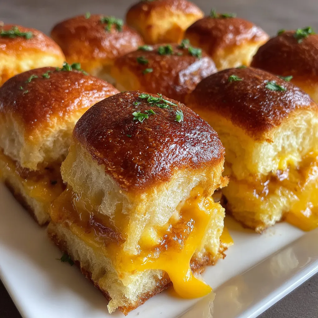 Mini Grilled Cheese Hawaiian Rolls