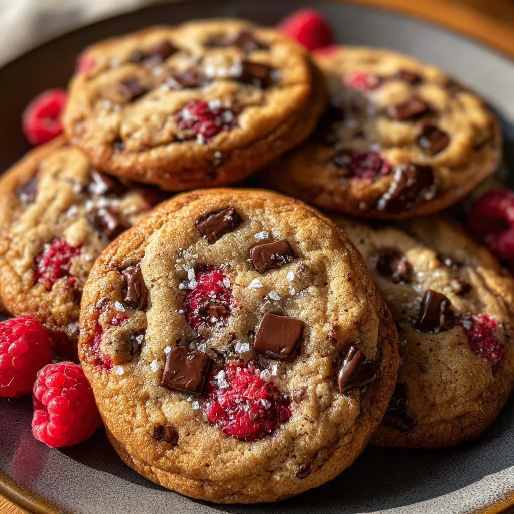 Raspberry Chocolate Chip Cookies