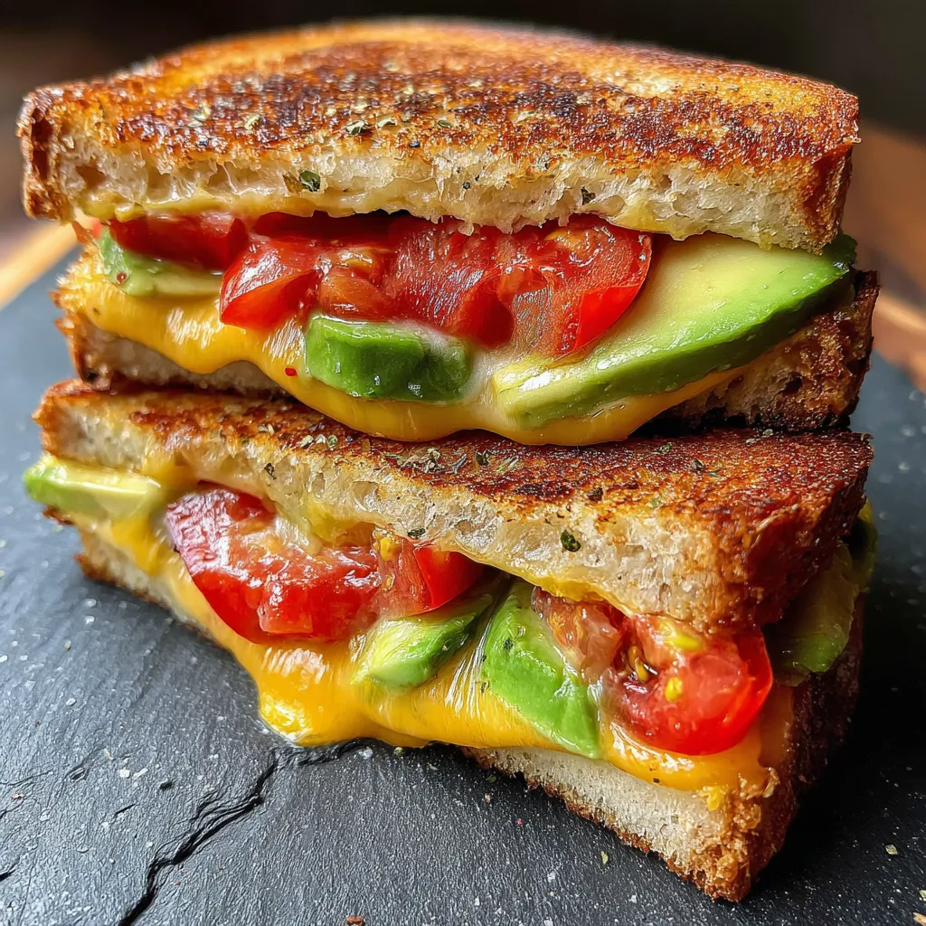 Avocado Tomato Grilled Cheese