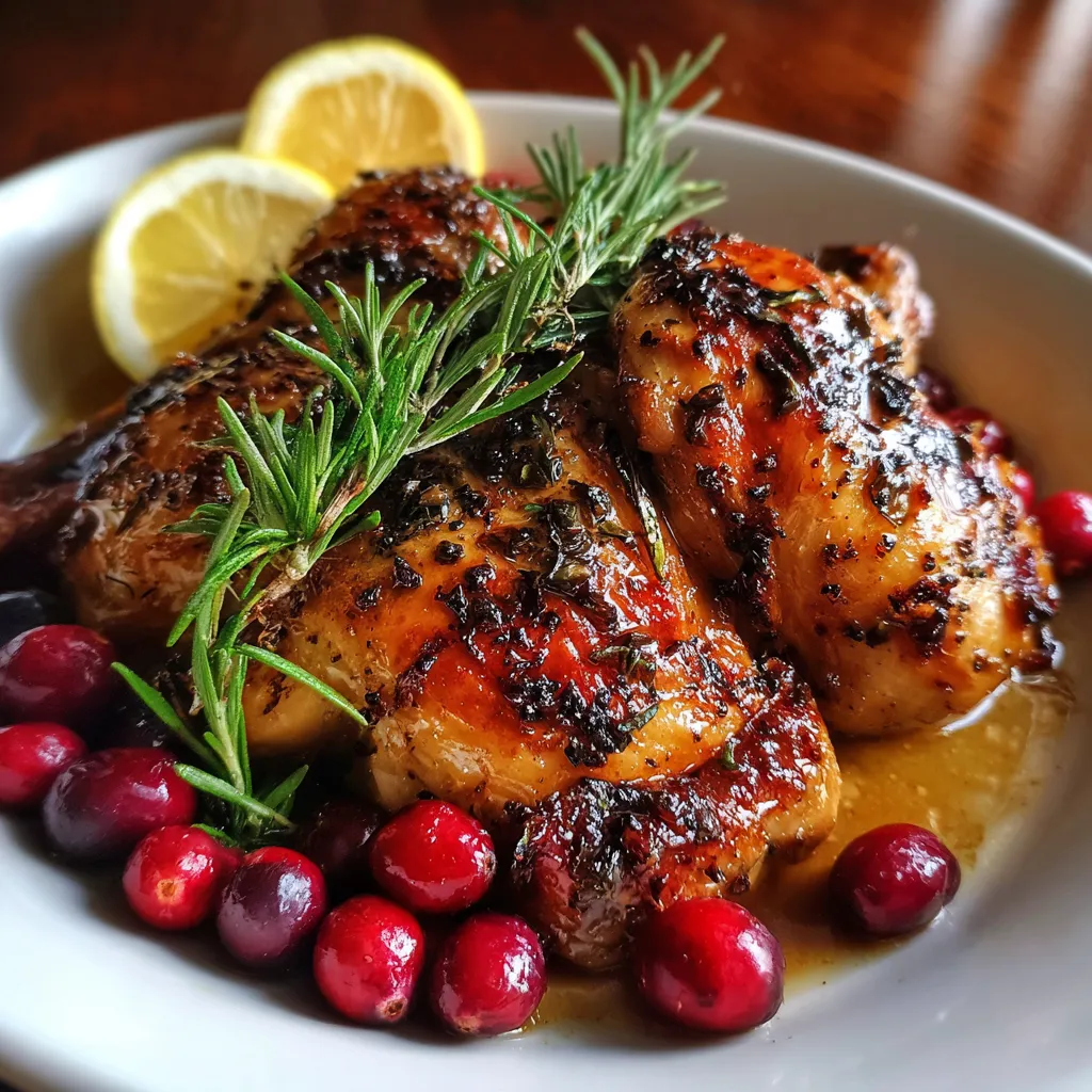 Cranberry Maple Roast Chicken