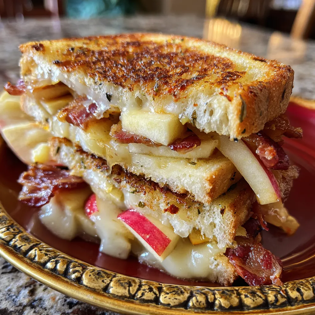 Gouda Honeycrisp Apple Bacon Grilled Cheese